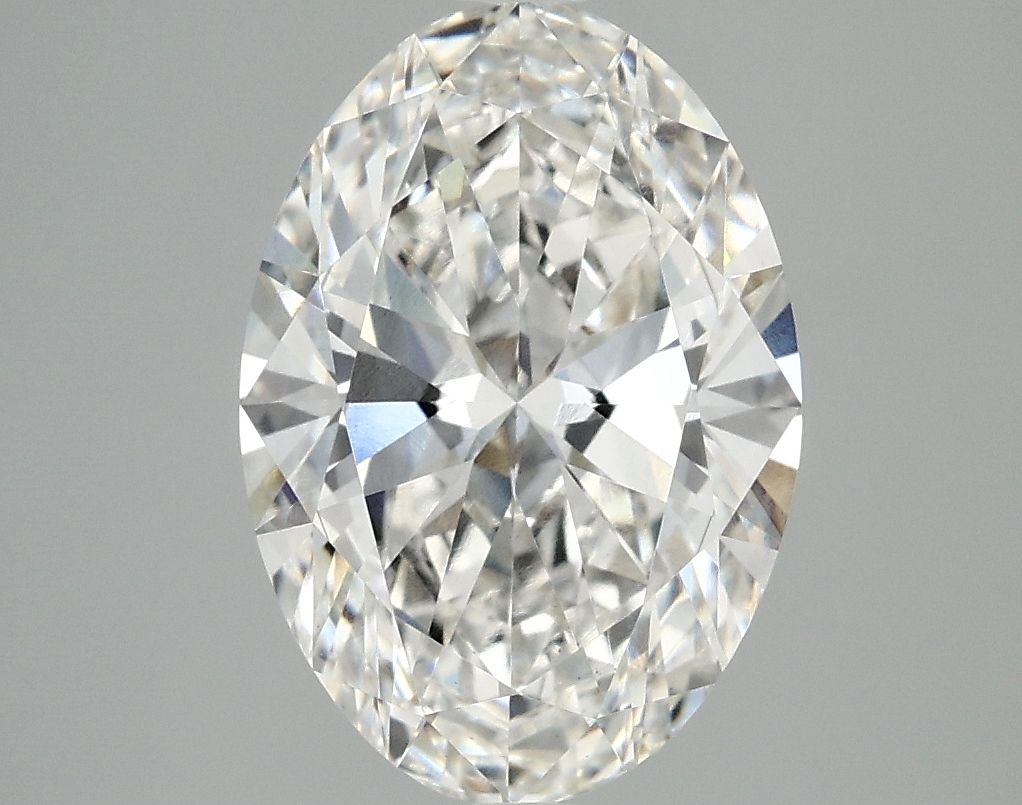 Lab-Grown Oval Diamond - 2.96 Carats, F Color, VS2 Clarity - Certified by IGI - Report Number: LG704575981
