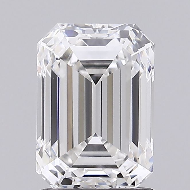 Lab-Grown Emerald Diamond - 1.51 Carats, F Color, VVS2 Clarity - Certified by IGI - Report Number: LG678509619