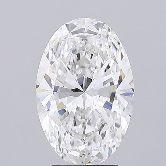 Lab-Grown Oval Diamond - 3.03 Carats, E Color, VS2 Clarity - Certified by IGI - Report Number: LG698514823