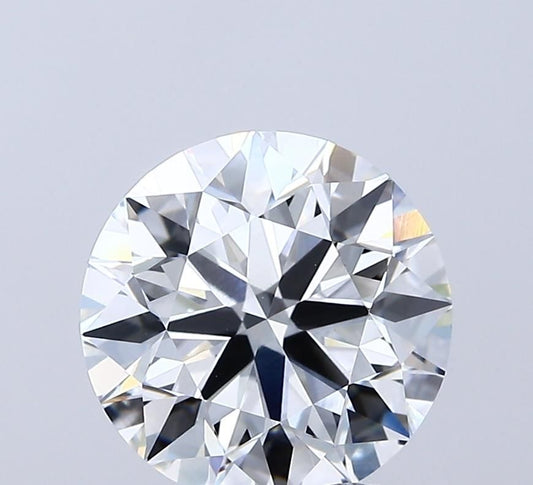 Lab-Grown Round Diamond - 3.01 Carats, F Color, VVS2 Clarity - Certified by IGI - Report Number: LG691530124