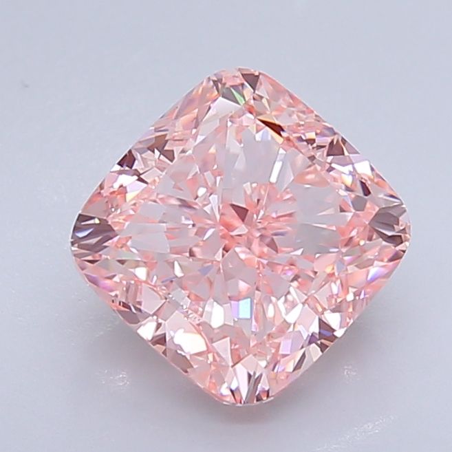 Lab-Grown Cushion Diamond - 4.0 Carats, Fancy Intense Pink Color, VVS2 Clarity - Certified by IGI - Report Number: LG640407279