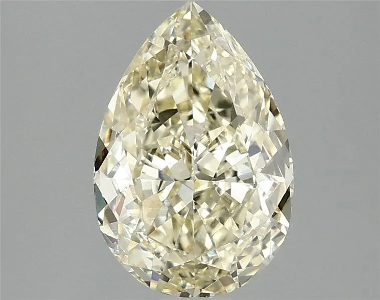 Diamant de laboratoire taille poire de 2,04 ct (couleur jaune fantaisie, pureté VVS2, certifié IGI)