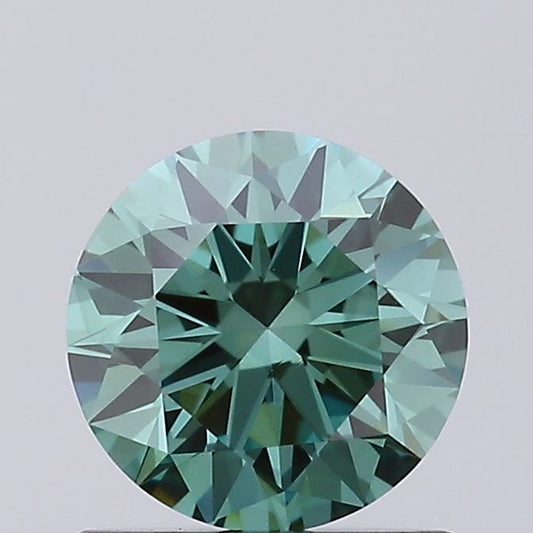 Round 0.75ct Fancy Vivid Green VVS2 ID Cut • IGI • LG817614544