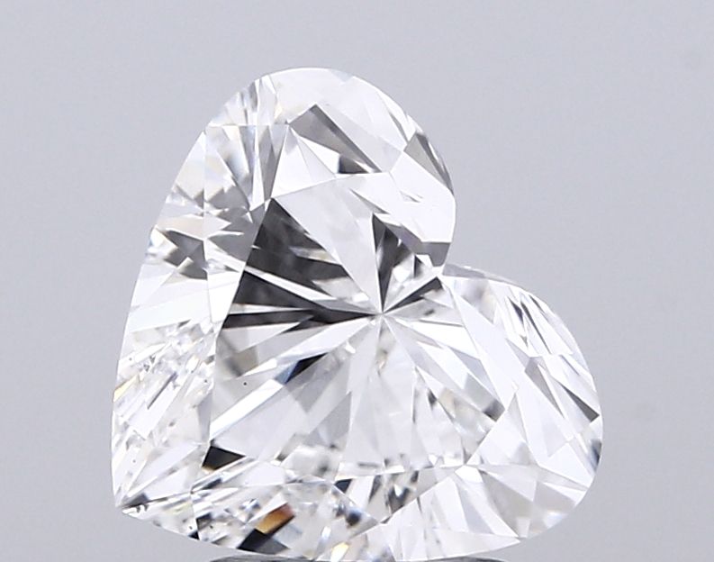 Lab-Grown Heart Diamond - 2.5 Carats, E Color, VS1 Clarity - Certified by IGI - Report Number: LG710545161