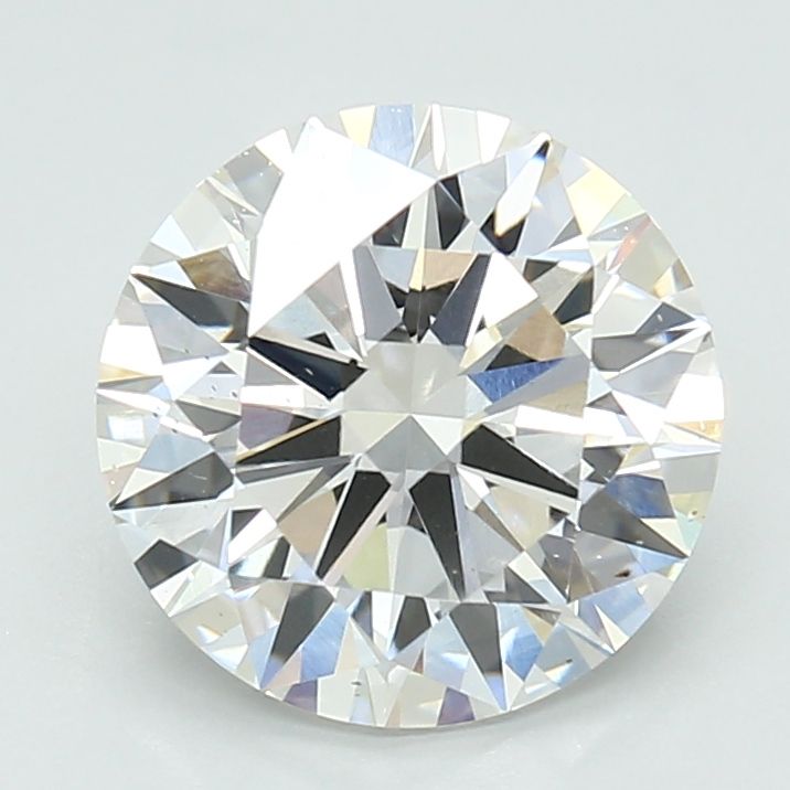 Lab-Grown Round Diamond - 2.5 Carats, E Color, VS2 Clarity - Certified by IGI - Report Number: LG681591407