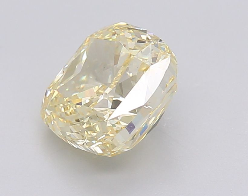 Lab-Grown Cushion Diamond - 2.55 Carats, Fancy Intense Yellow Color, VS1 Clarity - Certified by IGI - Report Number: LG602390122
