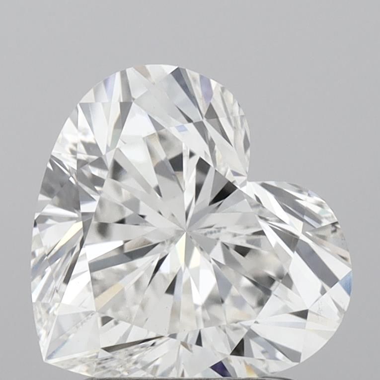 Lab-Grown Heart Diamond - 2.0 Carats, F Color, VS1 Clarity - Certified by IGI - Report Number: LG715581949
