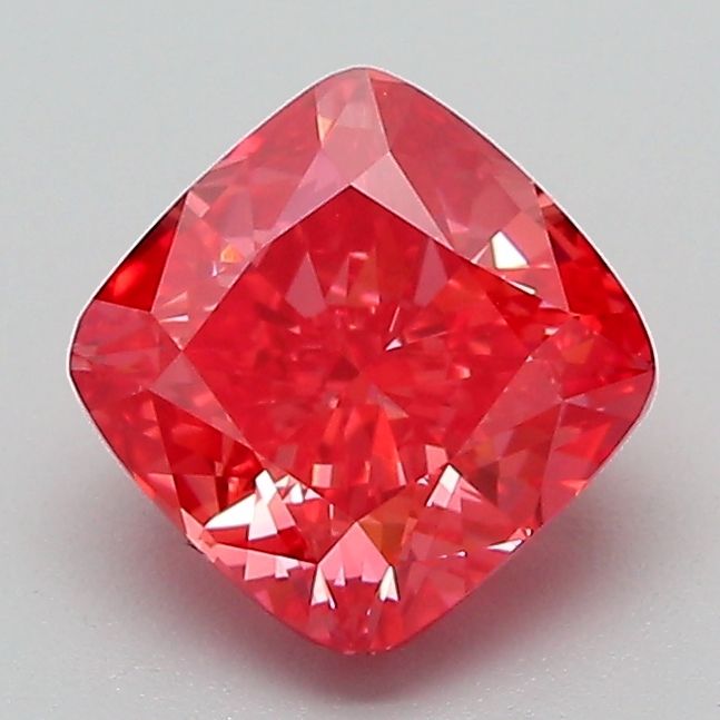 Lab-Grown Cushion Diamond - 1.52 Carats, Fancy Vivid Pink Color, VVS2 Clarity - Certified by IGI - Report Number: LG633494348
