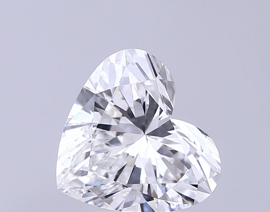 Lab-Grown Heart Diamond - 3.08 Carats, D Color, VVS2 Clarity - Certified by IGI - Report Number: LG694580162
