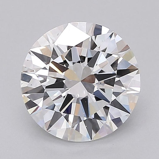 Lab-Grown Round Diamond - 2.51 Carats, D Color, VS2 Clarity - Certified by IGI - Report Number: LG704528624