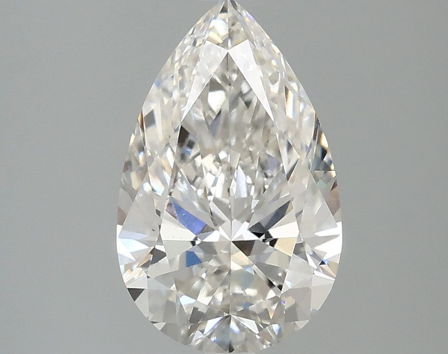 Lab-Grown Pear Diamond - 1.99 Carats, F Color, VVS2 Clarity - Certified by IGI - Report Number: LG666424958
