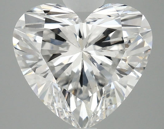 Lab-Grown Heart Diamond - 4.5 Carats, F Color, VS1 Clarity - Certified by IGI - Report Number: LG715578091