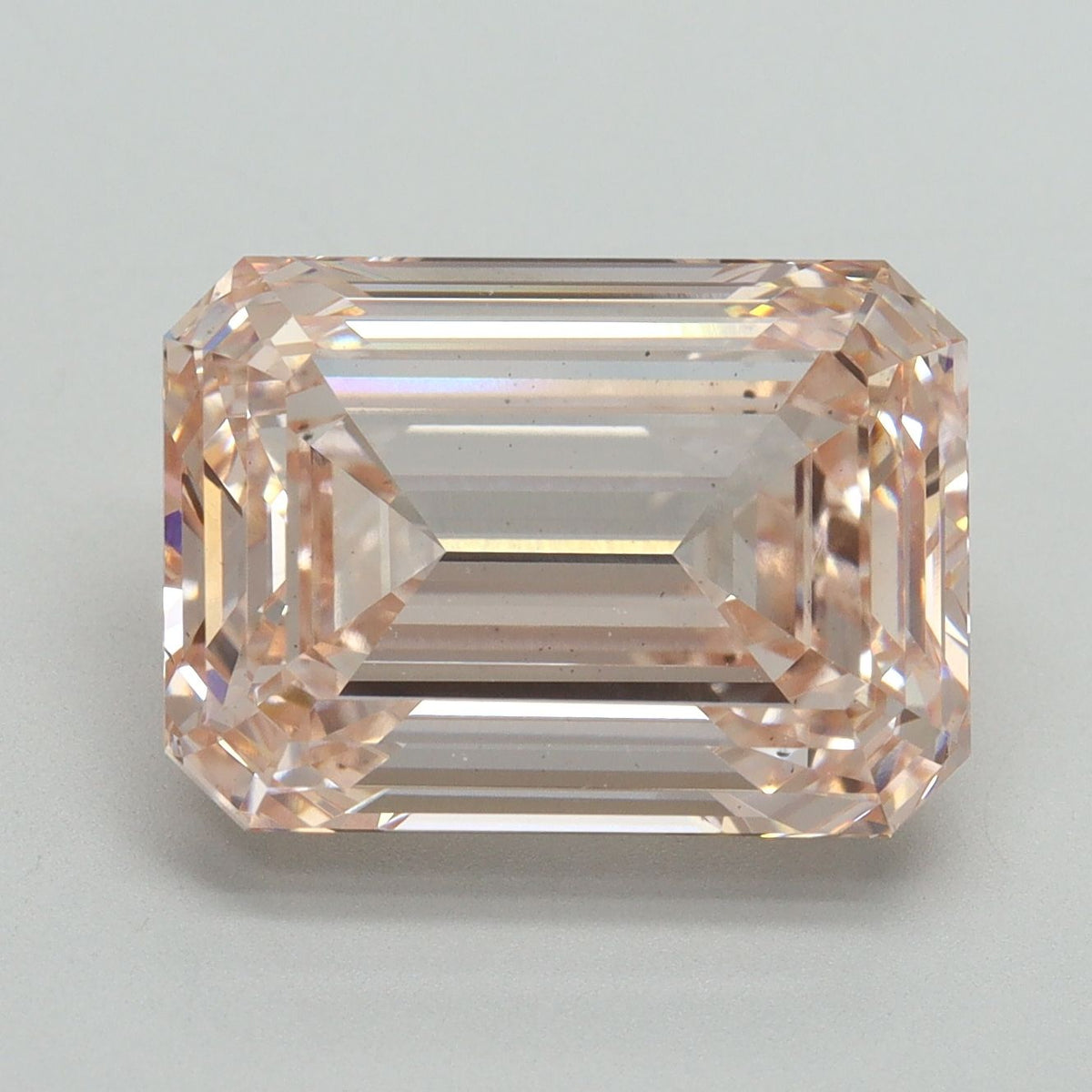 Lab-Grown Emerald Diamond - 7.61 Carats, Fancy Intense Pink Color, VS2 Clarity - Certified by IGI - Report Number: LG640442409
