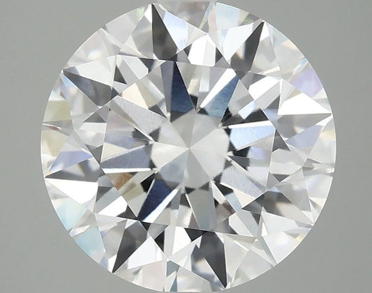 Lab-Grown Round Diamond - 4.0 Carats, E Color, VVS2 Clarity - Certified by IGI - Report Number: LG696529067