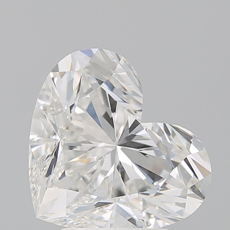 Lab-Grown Heart Diamond - 3.54 Carats, E Color, VVS2 Clarity - Certified by IGI - Report Number: LG641407699