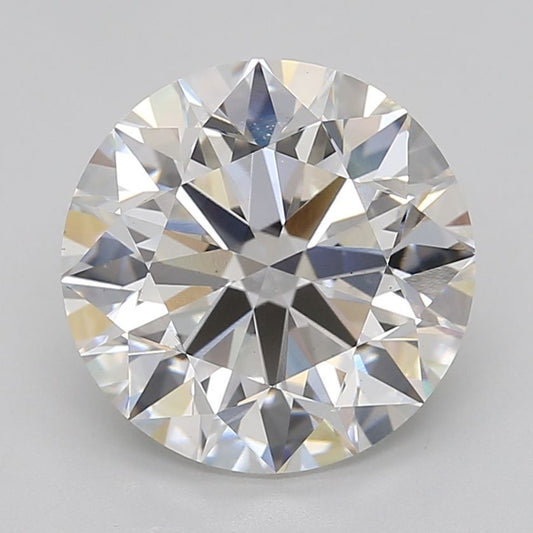 Lab-Grown Round Diamond - 7.07 Carats, F Color, VS1 Clarity - Certified by IGI - Report Number: LG689507578