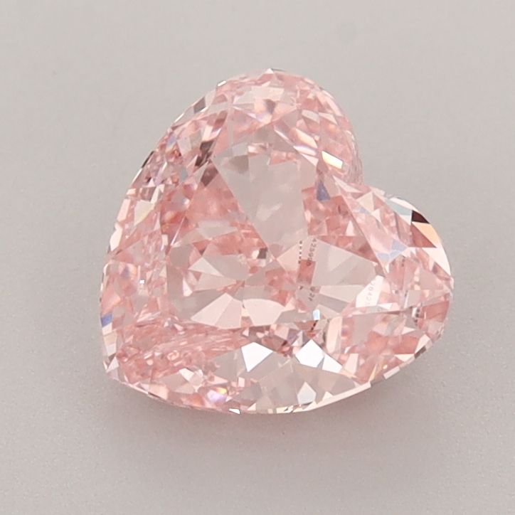 Lab-Grown Heart Diamond - 1.41 Carats, Fancy Intense Pink Color, VS1 Clarity - Certified by IGI - Report Number: 628425998