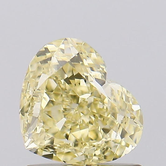 Lab-Grown Heart Diamond - 1.03 Carats, Fancy Intense Yellow Color, VS1 Clarity - Certified by IGI - Report Number: LG628436276