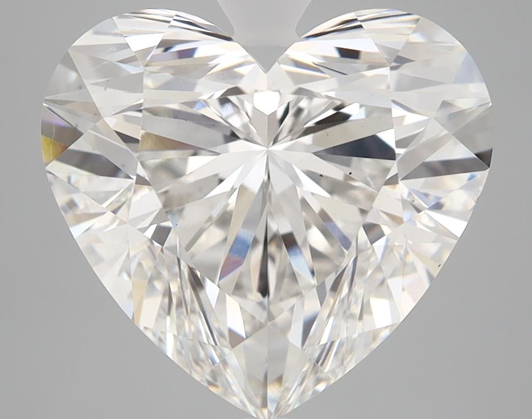 Lab-Grown Heart Diamond - 6.02 Carats, F Color, VS2 Clarity - Certified by IGI - Report Number: 596344470