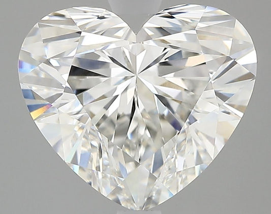 Lab-Grown Heart Diamond - 3.54 Carats, F Color, VVS2 Clarity - Certified by IGI - Report Number: LG702506131