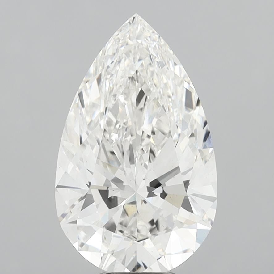 Lab-Grown Pear Diamond - 7.59 Carats, F Color, VS1 Clarity - Certified by IGI - Report Number: LG692534579