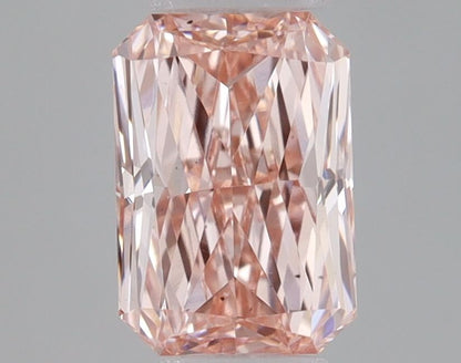 Lab-Grown Radiant Diamond - 0.56 Carats, Fancy Intense Pink Color, VS2 Clarity - Certified by IGI - Report Number: LG667437039