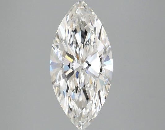Lab-Grown Marquise Diamond - 2.56 Carats, F Color, VVS2 Clarity - Certified by IGI - Report Number: LG670481420