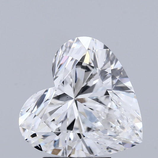 Lab-Grown Heart Diamond - 4.02 Carats, F Color, VS2 Clarity - Certified by IGI - Report Number: LG687589852