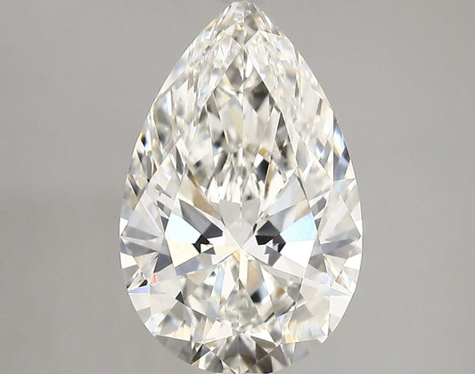 Lab-Grown Pear Diamond - 3.53 Carats, F Color, VVS2 Clarity - Certified by IGI - Report Number: LG687521920