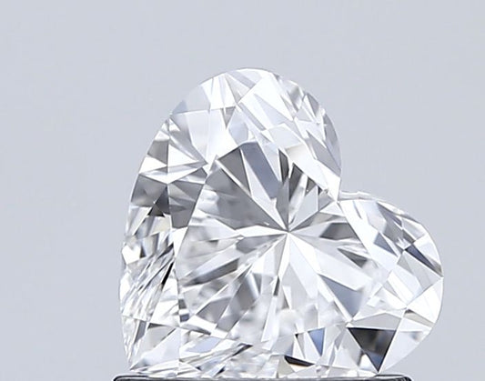 Lab-Grown Heart Diamond - 0.97 Carats, D Color, VVS2 Clarity - Certified by IGI - Report Number: LG652427919