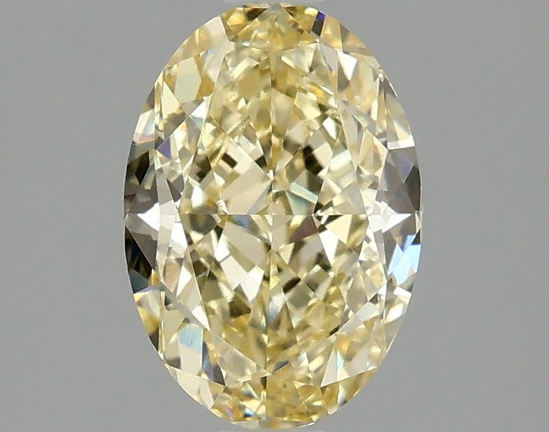 Lab-Grown Oval Diamond - 2.02 Carats, Fancy Intense Yellow Color, VVS2 Clarity - Certified by IGI - Report Number: LG681518400
