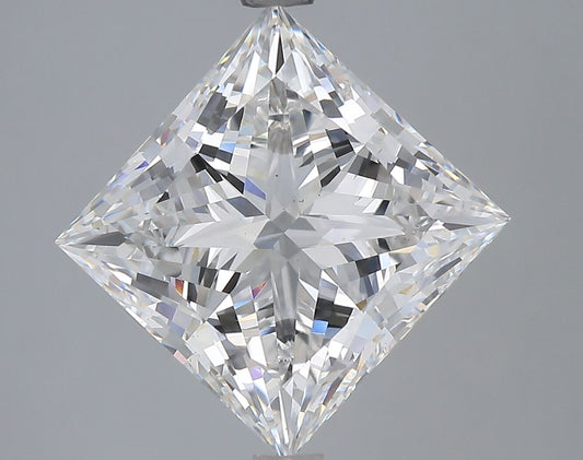 Lab-Grown Princess Diamond - 5.1 Carats, E Color, VS1 Clarity - Certified by IGI - Report Number: LG653444199