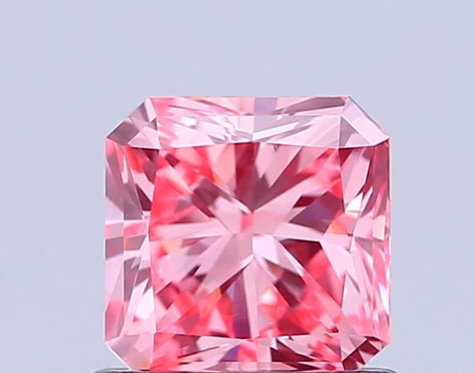 Square Radiant 0.91ct Fancy Vivid Pink VVS1 - Cut • IGI • LG719511964