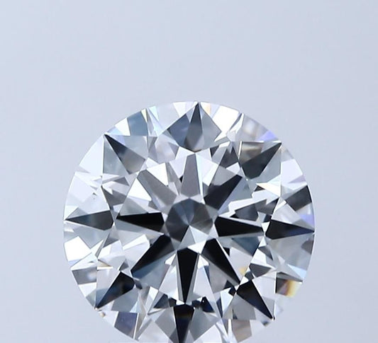 Lab-Grown Round Diamond - 2.5 Carats, E Color, VVS2 Clarity - Certified by IGI - Report Number: LG687591859