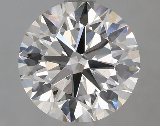 Lab-Grown Round Diamond - 2.09 Carats, Fancy Vivid Blue Color, VS1 Clarity - Certified by IGI - Report Number: LG675576500