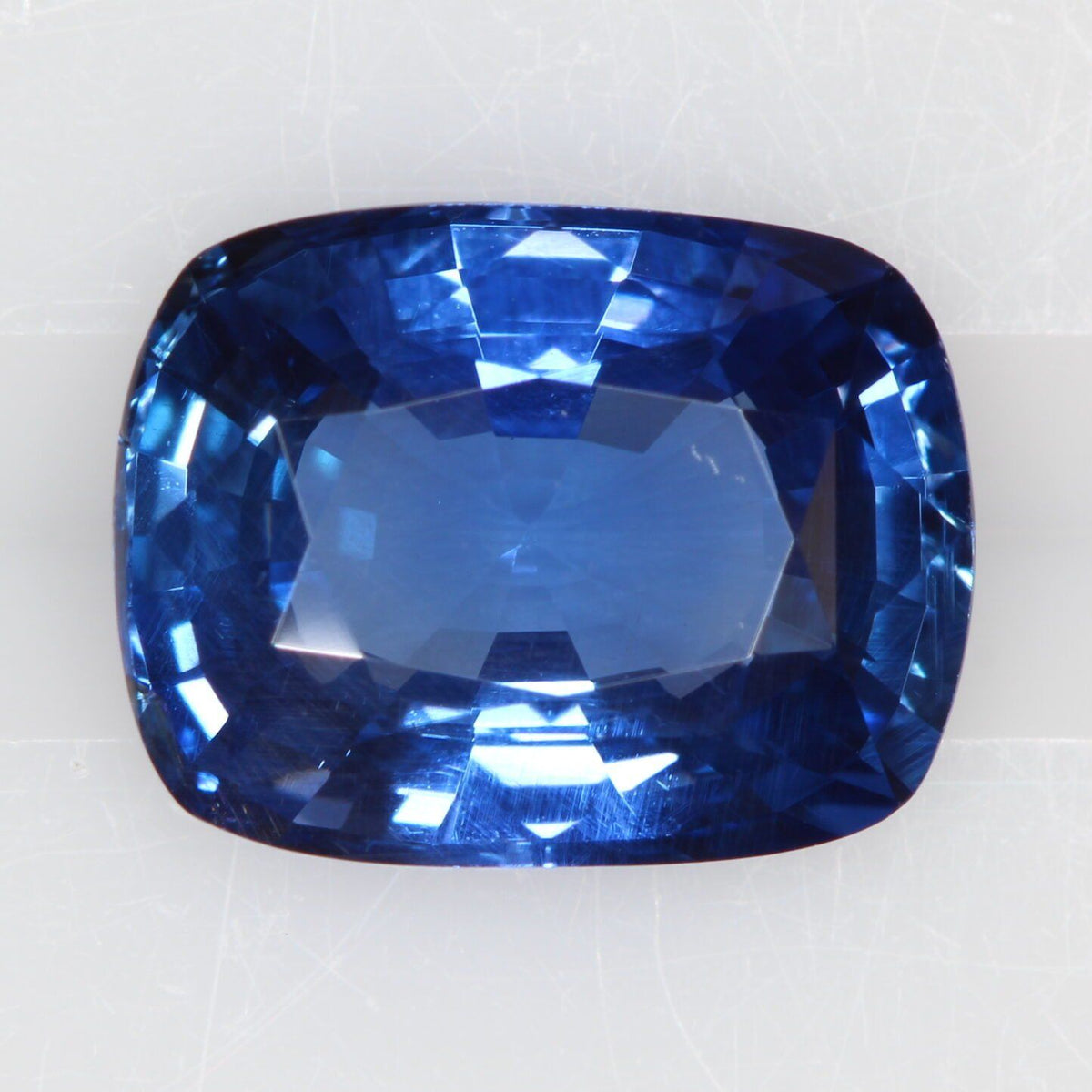 Cushion 3.01ct Cornflower Blue Blue Sapphire EC Clarity • NONE • CB42F21E9B