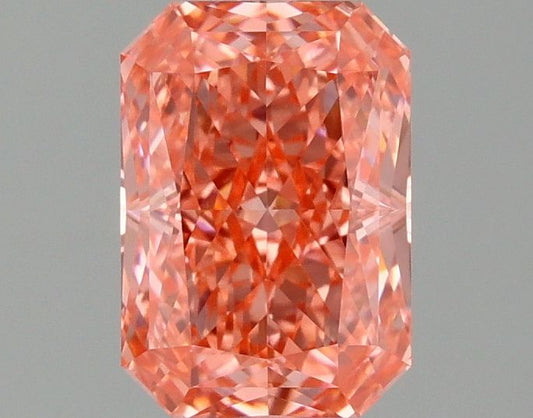 Lab-Grown Radiant Diamond - 1.56 Carats, Fancy Vivid Pink Color, VVS2 Clarity - Certified by IGI - Report Number: LG677579180