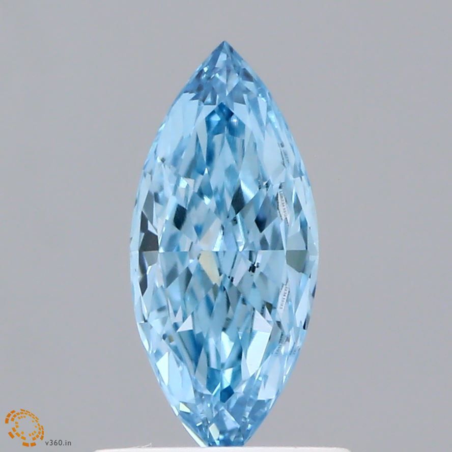 Lab-Grown Pear Diamond - 0.6 Carats, Fancy Vivid Pink Color, VVS2 Clarity - Certified by IGI - Report Number: LG645469563