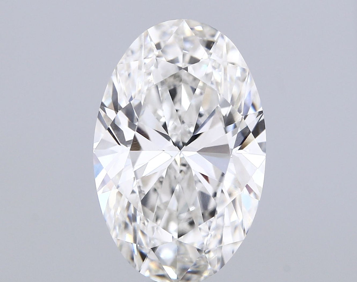 Lab-Grown Oval Diamond - 7.03 Carats, F Color, VVS2 Clarity - Certified by IGI - Report Number: LG681574488