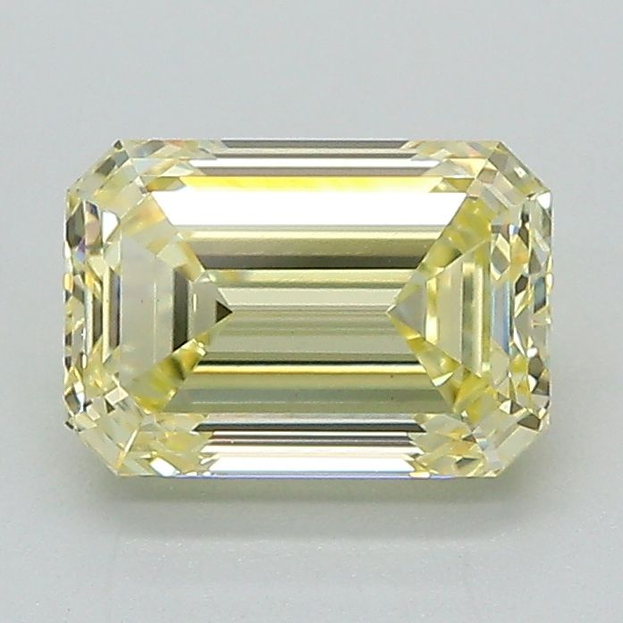 Lab-Grown Emerald Diamond - 1.55 Carats, Fancy Intense Yellow Color, VVS2 Clarity - Certified by IGI - Report Number: LG647468823