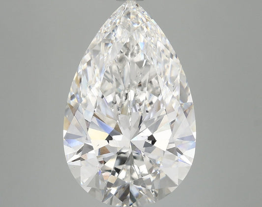 Lab-Grown Pear Diamond - 6.6 Carats, F Color, VS2 Clarity - Certified by IGI - Report Number: LG691541601