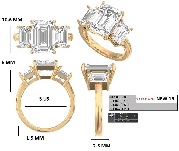Im Labor gezüchteter Blue Heaven-Ring aus 925er Sterlingsilber (5 Karat)