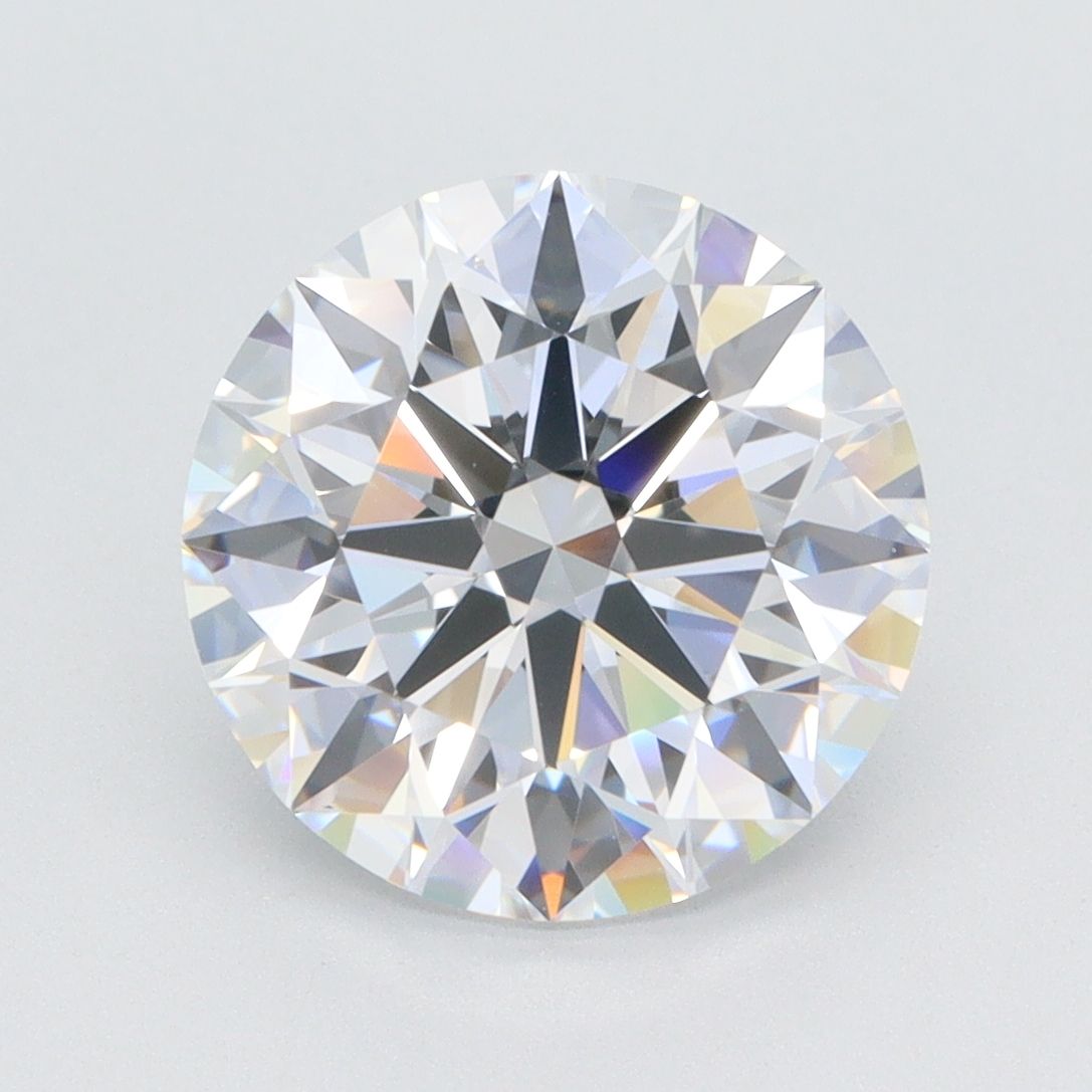 Lab-Grown Round Diamond - 3.45 Carats, D Color, VVS2 Clarity - Certified by GIA - Report Number: 5473936335