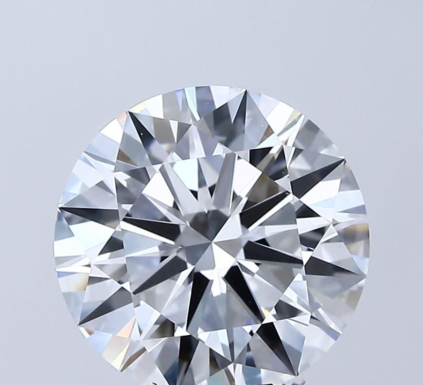 Lab-Grown Round Diamond - 3.5 Carats, E Color, VVS2 Clarity - Certified by IGI - Report Number: LG687556337