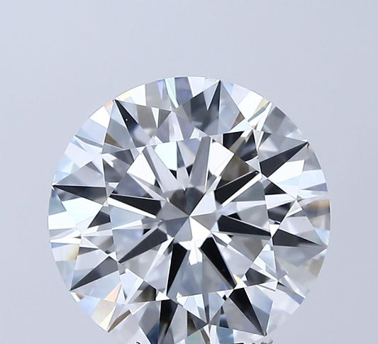 Lab-Grown Round Diamond - 3.5 Carats, E Color, VVS2 Clarity - Certified by IGI - Report Number: LG687556337