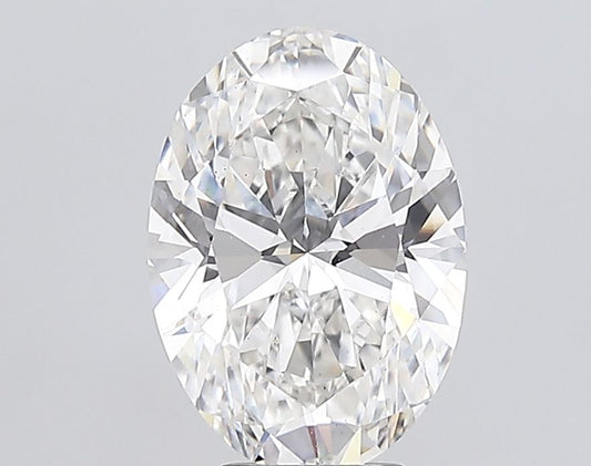 Lab-Grown Oval Diamond - 6.09 Carats, F Color, VS2 Clarity - Certified by IGI - Report Number: LG683583091