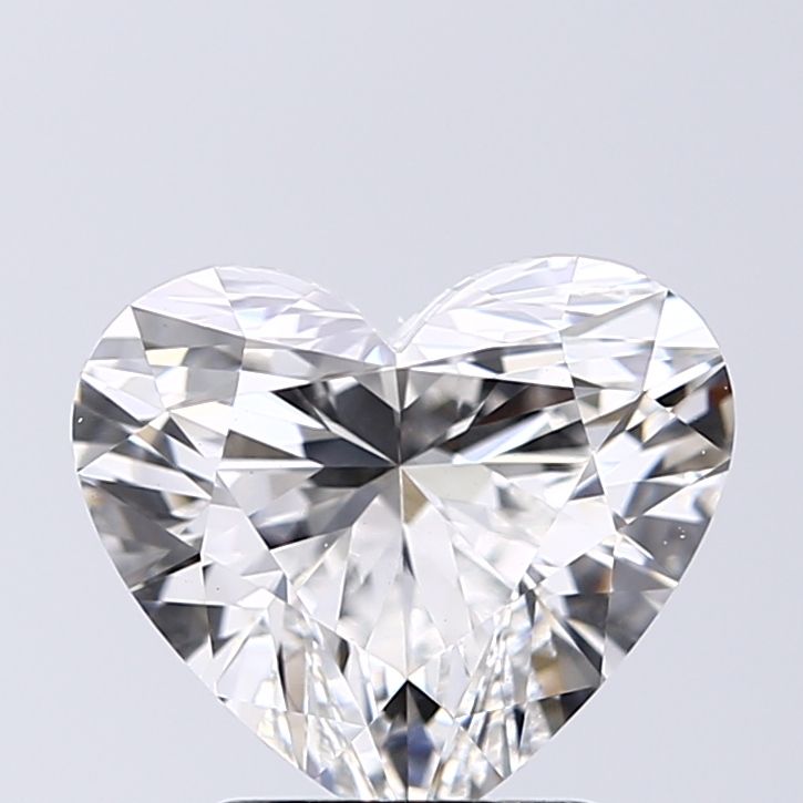 Lab-Grown Heart Diamond - 2.5 Carats, E Color, VS1 Clarity - Certified by IGI - Report Number: LG619457725