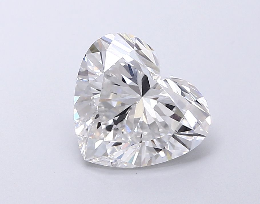 Lab-Grown Heart Diamond - 2.53 Carats, E Color, VVS2 Clarity - Certified by IGI - Report Number: LG675552277
