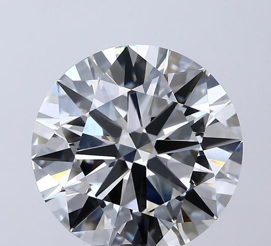 Lab-Grown Round Diamond - 4.01 Carats, E Color, VVS2 Clarity - Certified by IGI - Report Number: LG717538244