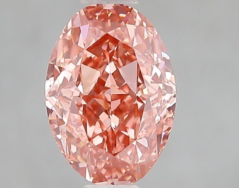 Lab-Grown Oval Diamond - 1.6 Carats, Fancy Vivid Pink Color, VS1 Clarity - Certified by IGI - Report Number: LG662471685